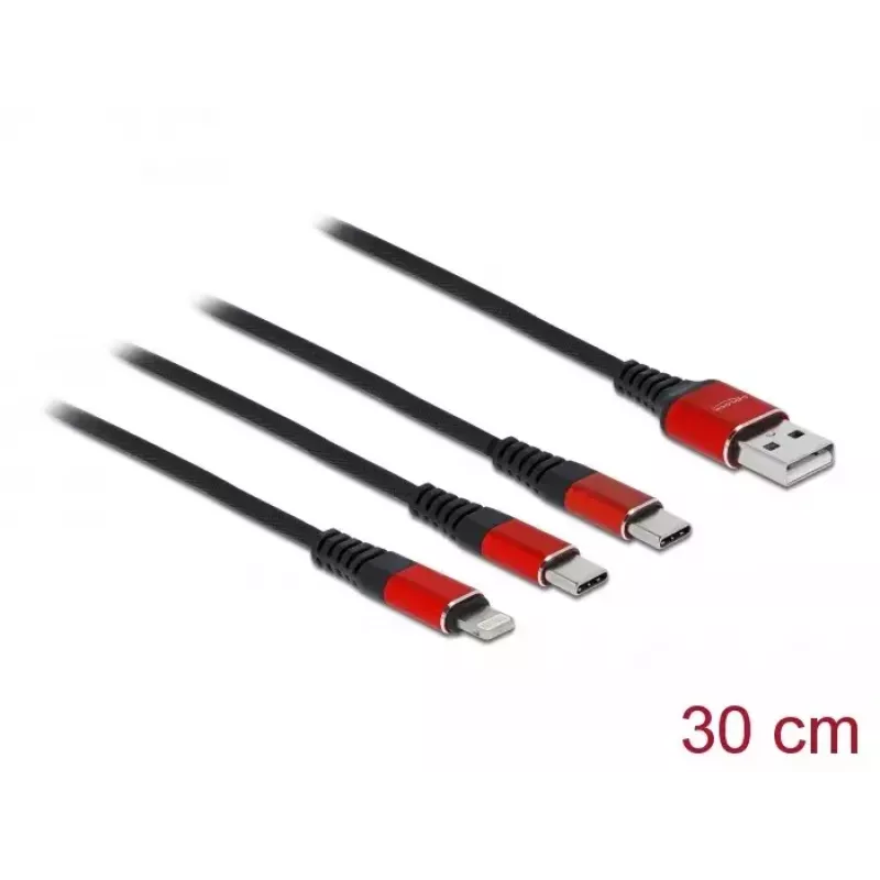 Cavo di ricarica USB 3-in-1 DeLOCK 86708