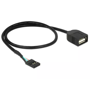 Cavo USB DeLOCK 83825 USB 2.0 0,4 m nero