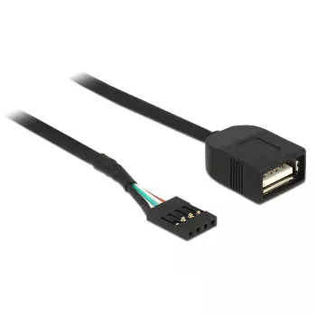 Cavo USB DeLOCK 83825 USB 2.0 0,4 m nero
