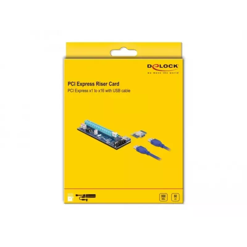 Riser card PCI Express x1 su x16 DeLOCK 41430