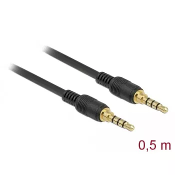 Cavo audio DeLOCK 85592 0,5 m 3,5 mm nero
