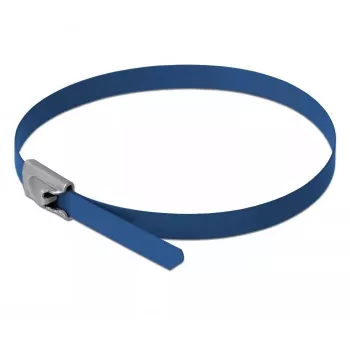 Fascette fermacavi DeLOCK 18793 acciaio blu 200 mm 10 pz.