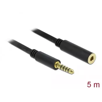 Cavo audio DeLOCK 85799 5 m 4,4 mm nero