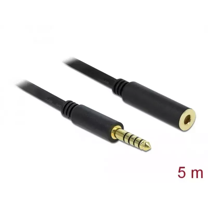 Cavo audio DeLOCK 85799 5 m 4,4 mm nero
