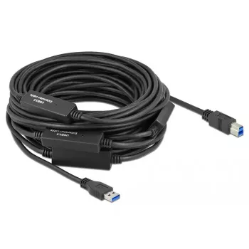 Cavo USB DeLOCK 85382 USB 3.2 Gen 1 20 m USB A USB B nero