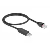 Cavo di collegamento seriale DeLOCK 64159 USB Type-A su RS-232 RJ45 0,5 m nero