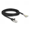 Cavo DeLOCK RJ50 connettore maschio su estremità a filo aperto S/FTP 3 m nero