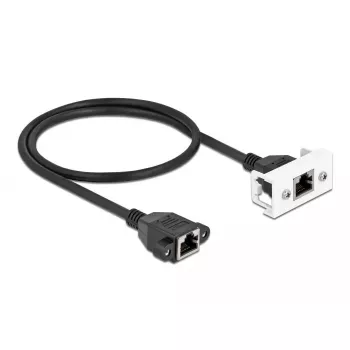 Cavo di prolunga di rete DeLOCK Cat.6A 50 cm S/FTP RJ45 nero