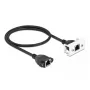 Cavo di prolunga di rete DeLOCK Cat.6A 50 cm S/FTP RJ45 nero