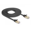 Cavo di rete DeLOCK RJ45 piatto 5 m Cat6A nero