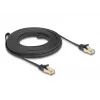 Cavo di rete DeLOCK RJ45 piatto 7,5 m Cat6A U/FTP nero