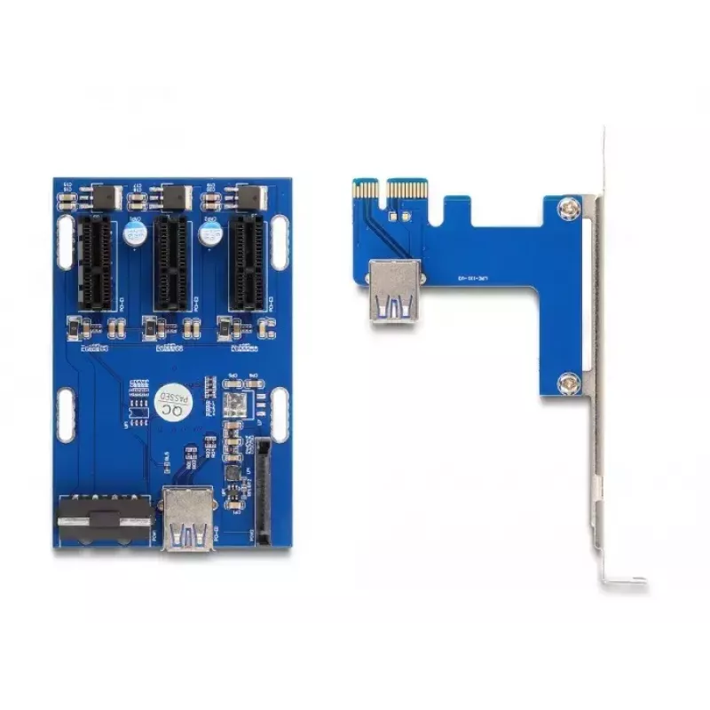 Riser card DeLOCK PCI Express x1 su 3 x PCIe x1 cavo USB 50 cm