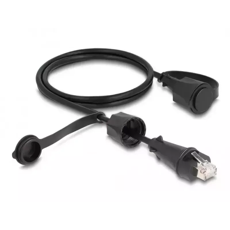 Cavo di rete DeLOCK RJ45 maschio su RJ45 maschio Cat.6 STP 1 m IP68 nero