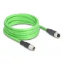 Cavo di rete DeLOCK M12 codifica X 8 poli maschio su femmina PUR (TPU) 1 m