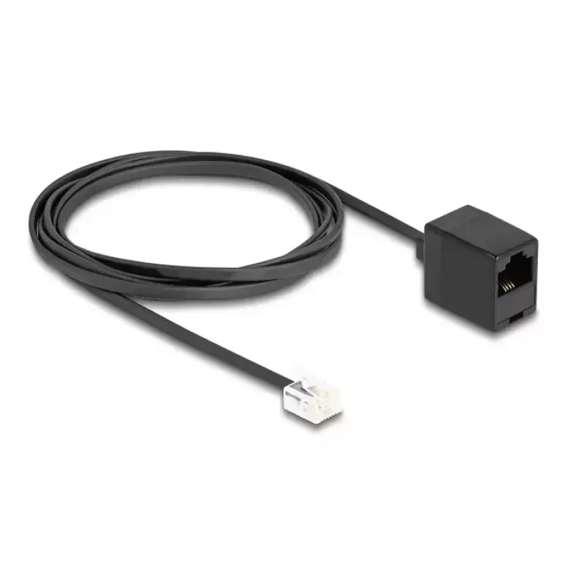 Cavo telefonico DeLOCK RJ11 maschio su RJ45 femmina nero 2 m