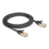 Cavo di rete DeLOCK RJ45 piatto Cat.6A 2 m nero