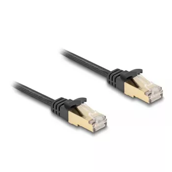 Cavo di rete DeLOCK RJ45 piatto Cat.6A 2 m nero