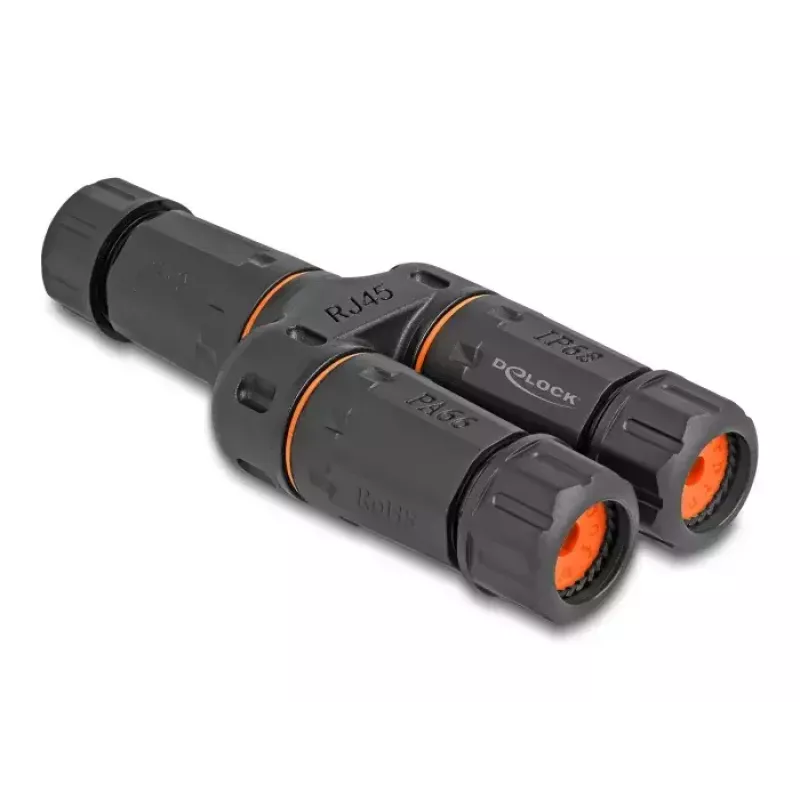 Cavo di rete DeLOCK 88143 adattatore a Y RJ45 su 2 x RJ45 Cat.6 nero