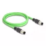 Cavo di rete DeLOCK M12 A-codificato 8 pin connettore maschio su connettore maschio PUR (TPU) 1 m