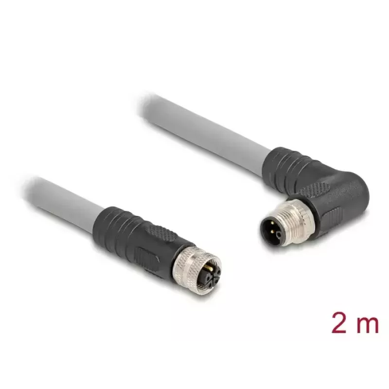 DeLOCK Cavo sensore/attuatore 80548 2 m RST M12 grigio