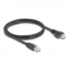 DeLOCK Cavo RJ45 connettore maschio su RJ45 connettore maschio 1 m Cat.6A S/FTP nero