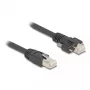DeLOCK Cavo RJ45 connettore maschio su RJ45 connettore maschio 1 m Cat.6A S/FTP nero