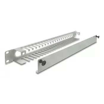 Pannello di gestione cavi DELOCK 67278 — case in acciaio, grigio, 1 pz.