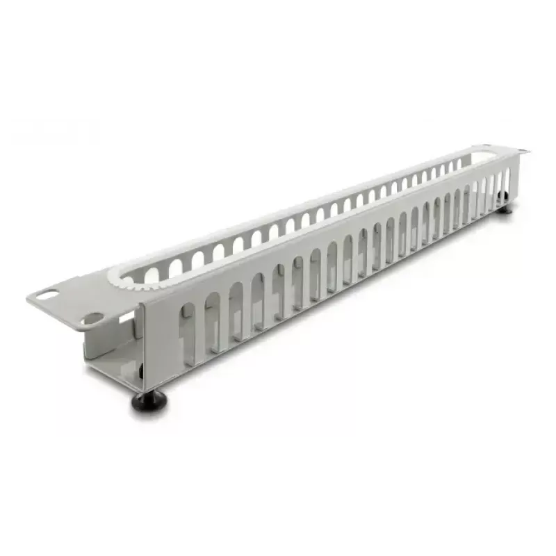 Pannello di gestione cavi DELOCK 67278 — case in acciaio, grigio, 1 pz.