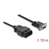 DELOCK Cavo adattatore OBD-2 connettore maschio su DB-9 connettore femmina, Cat5e, nero, 1,15 m