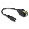 Adattatore DC DeLOCK 2,1 x 5,5 mm jack su morsettiera a 2 poli 15 cm