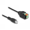 Adattatore DeLOCK connettore maschio RCA su morsettiera 15 cm a 2 poli