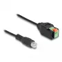 Adattatore DeLOCK connettore maschio RCA su morsettiera 15 cm a 2 poli