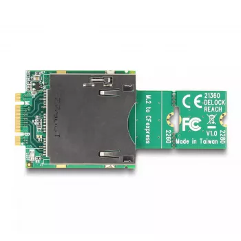 Adattatore DeLOCK M.2 Key B+M connettore maschio su slot CFexpress, M.2, CFexpress B, CF