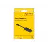 Adattatore per cavo DeLOCK 66246 RJ-45 USB C nero 0,09 m
