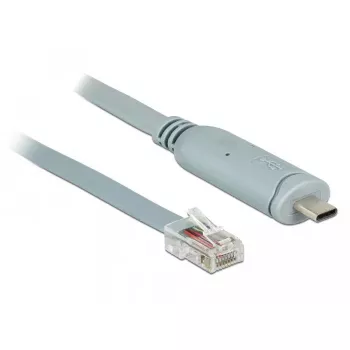 Cavo seriale DeLOCK 89917 USB 2.0 Type-C RJ45 grigio 0,5 m