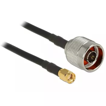 Cavo coassiale DeLOCK 88937 CFD200 0,5 m RP-SMA nero