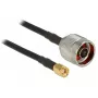 Cavo coassiale DeLOCK 88937 CFD200 0,5 m RP-SMA nero