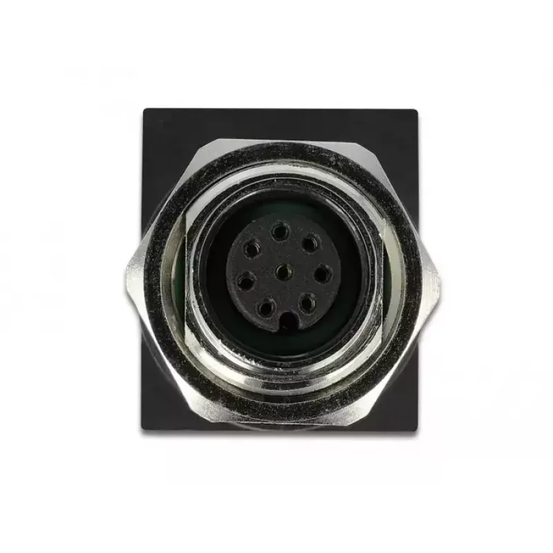 Adattatore per cavo DeLOCK 66314 M12 RJ45 nero