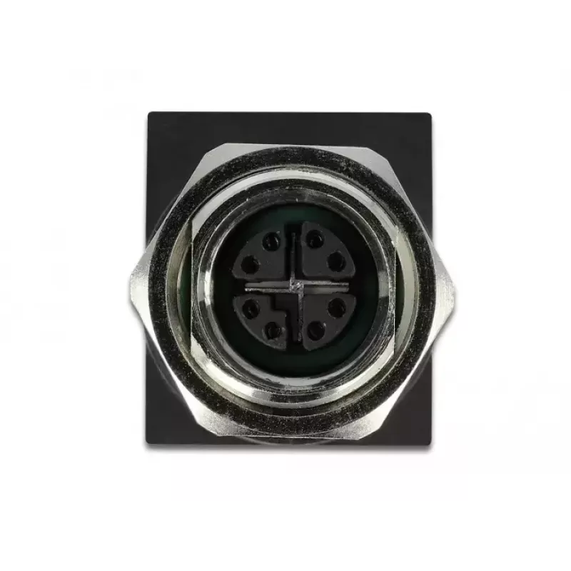 Cambia-sesso per cavo DeLOCK 66316 M12 RJ45 nero