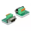 Connettore per filo D-Sub 9 DeLOCK 66554 verde
