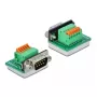 Connettore per cavo D-Sub9 DeLOCK 66555 verde argento