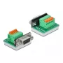 Connettore femmina D-Sub9 a morsettiera con pulsante DeLOCK 66557
