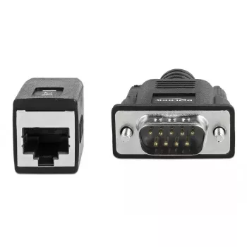 DeLOCK 63999 Adattatore seriale, DB-9 maschio a RJ-45 femmina, 20 cm, nero