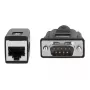 DeLOCK 63999 Adattatore seriale, DB-9 maschio a RJ-45 femmina, 20 cm, nero