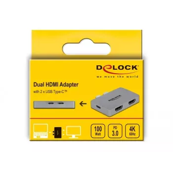 Adattatore dual HDMI DeLOCK 64123 per MacBook