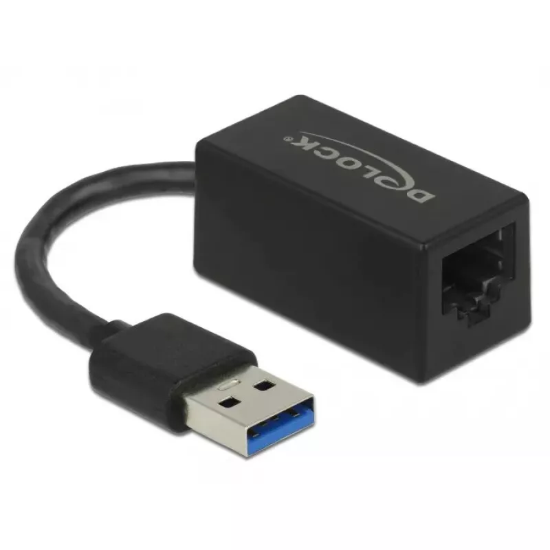 Adattatore SuperSpeed USB DeLOCK USB 3.2 Gen 1 Type-A a Gigabit LAN