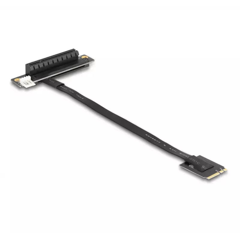 Adattatore DeLOCK M.2 Key A+E a PCIe x8 NVMe piegato con cavo da 20 cm