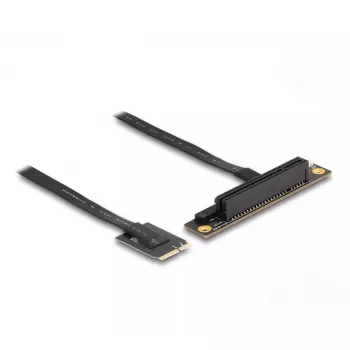 Adattatore DeLOCK M.2 Key A+E a PCIe x8 NVMe piegato con cavo da 20 cm