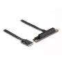 Adattatore DeLOCK M.2 Key A+E a PCIe x8 NVMe piegato con cavo da 20 cm