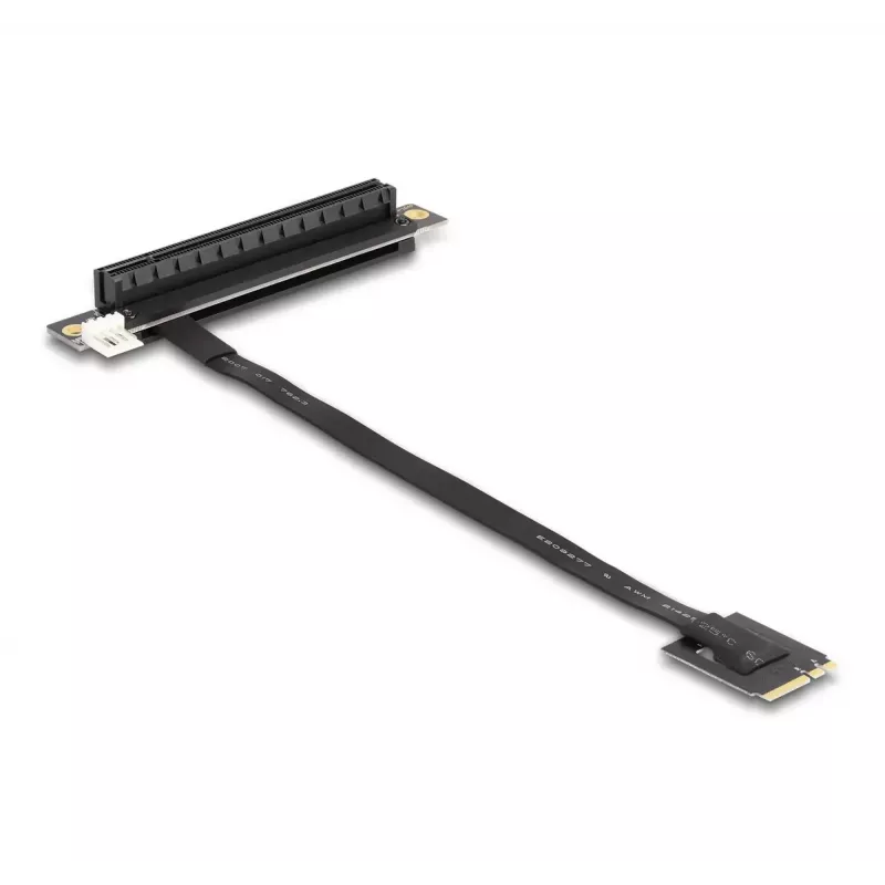 Adattatore DeLOCK M.2 Key A+E a PCIe x16 NVMe piegato con cavo da 20 cm